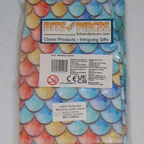 Bits and Pieces Mermaid Socks, 3 Pairs - Picture 3 of 6